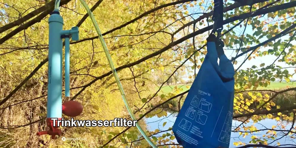Beim Fluchtrucksack packen an guten Wasserfilter denken