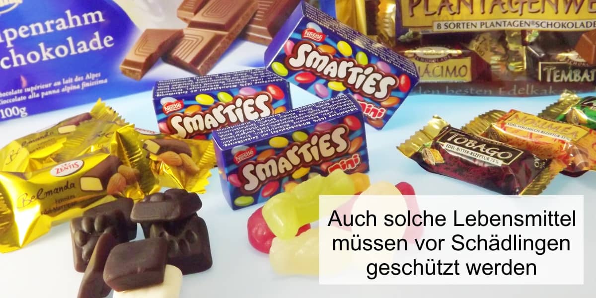 Auch süße Lebensmittel brauchen gegen Schädlinge Schutz