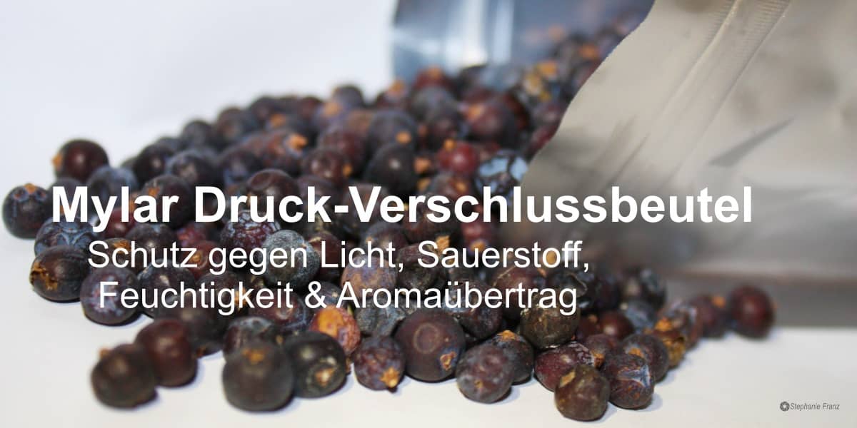 Mylar Druckverschlussbeutel – Schutz vor Licht, Sauerstoff & Geschmacksübertragung
