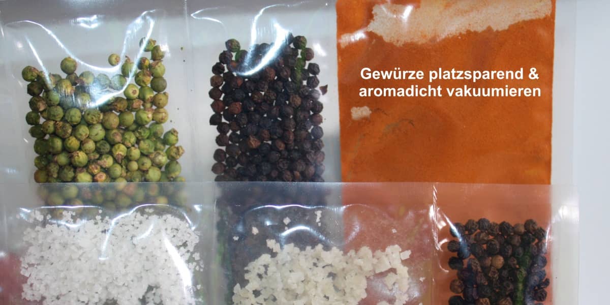 Vakuumieren schützt das Aroma von Lebensmitteln