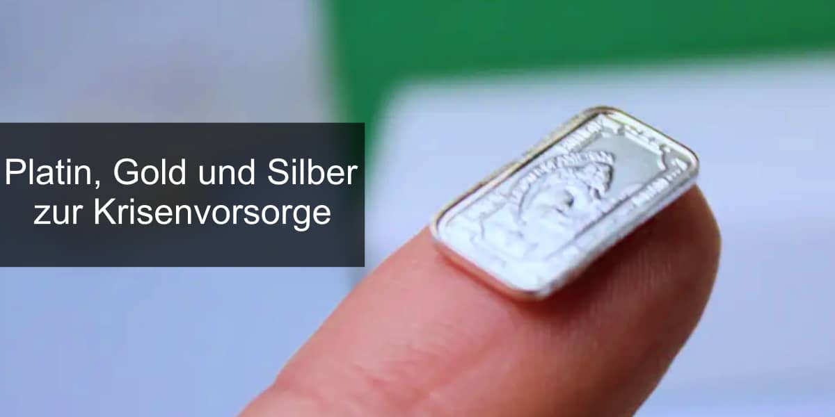 Die besten Edelmetalle zur Krisenvorsorge sind Gold und Silber